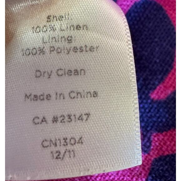 Talbots Women’s Pink & Navy Floral Sheath Dress - Size 4 - Picture 13 of 13